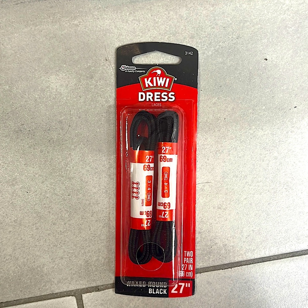 KIWI DRESS LACES - black